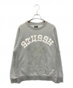 stussyステューシー）の古着「スカルプリントスウェット」｜グレー