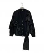 cygneシーニュ）の古着「Adeline リボンカーディガン」｜ブラック