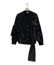 cygne（シーニュ）の古着「Adeline リボンカーディガン」｜ブラック