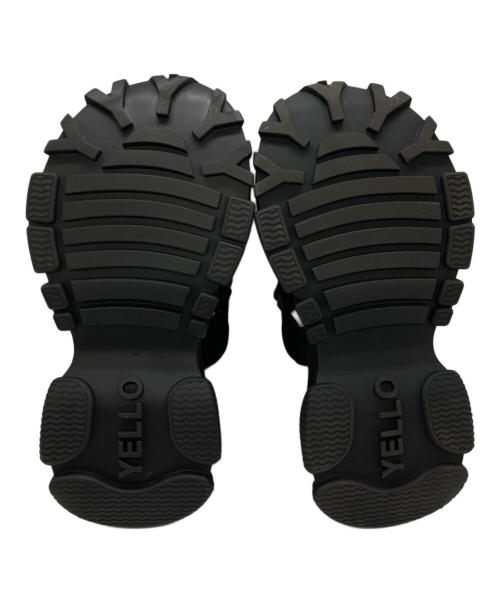 YELLO（イエロ）YELLO (イエロ) BLACK WHALE PLATFORM SANDALS ブラック サイズ:lの古着・服飾アイテム