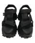 中古・古着 YELLO (イエロ) BLACK WHALE PLATFORM SANDALS ブラック サイズ:l：13000円