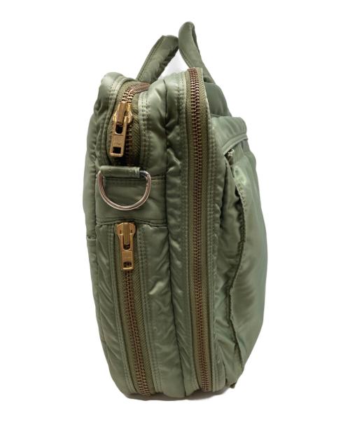 PORTER（ポーター）PORTER (ポーター) TANKER  2WAY BRIEFCASE オリーブの古着・服飾アイテム