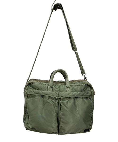 PORTER（ポーター）PORTER (ポーター) TANKER  2WAY BRIEFCASE オリーブの古着・服飾アイテム