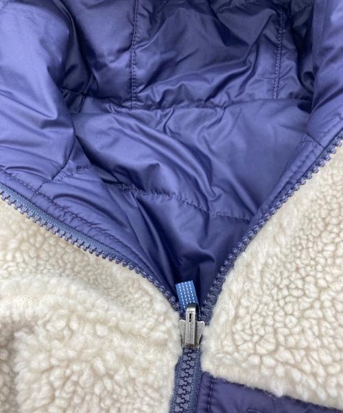 Patagonia（パタゴニア）Patagonia (パタゴニア) リバーシブル・レディ・フレディ・フーディ ベージュ×パープル サイズ:キッズ規格14Yの古着・服飾アイテム