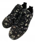Christian Louboutinクリスチャン・ルブタン）の古着「LOUIS JUNIOR SPIKES スニーカー」｜ブラック