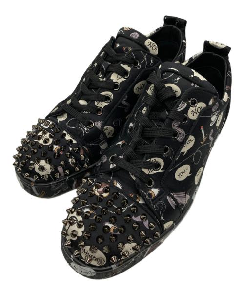 Christian Louboutin（クリスチャン・ルブタン）Christian Louboutin (クリスチャン・ルブタン) LOUIS JUNIOR SPIKES スニーカー ブラック サイズ:42の古着・服飾アイテム