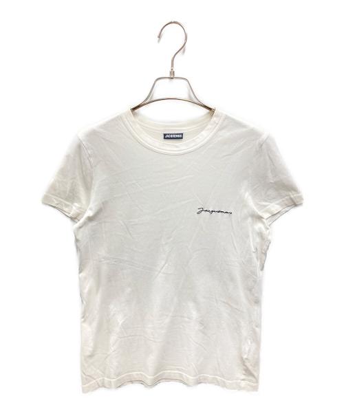 jacquemus（ジャックムス）JACQUEMUS (ジャックムス) ロゴ刺繍Tシャツ ホワイト サイズ:Sの古着・服飾アイテム