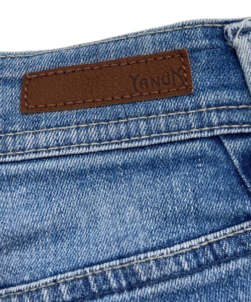 YANUK（ヤヌーク）YANUK (ヤヌーク) ワイドフレア デニムパンツ インディゴ サイズ:23の古着・服飾アイテム