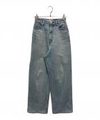 YANUKヤヌーク）の古着「JOAN ルーズストレート デニムパンツ」｜インディゴ