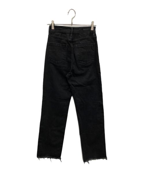 YANUK（ヤヌーク）YANUK (ヤヌーク) ボーイズストレート デニムパンツ ブラック サイズ:24の古着・服飾アイテム