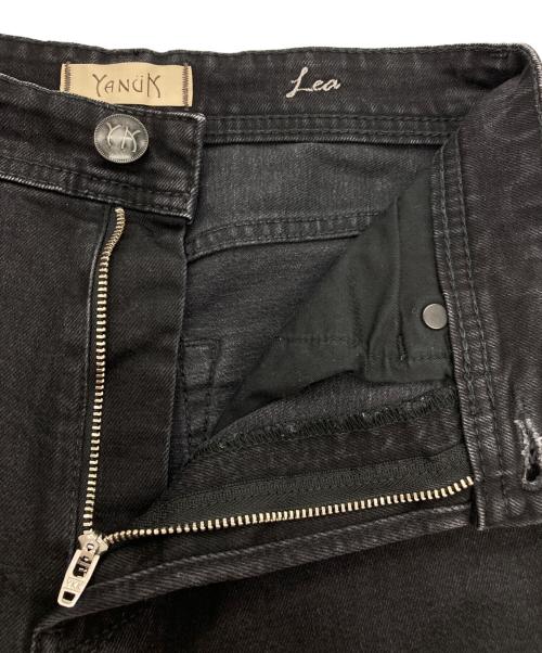 YANUK（ヤヌーク）YANUK (ヤヌーク) ボーイズストレート デニムパンツ ブラック サイズ:24の古着・服飾アイテム