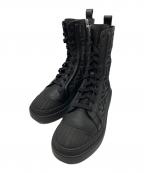 FENDIフェンディ）の古着「Domino Combat Boots」｜ブラック