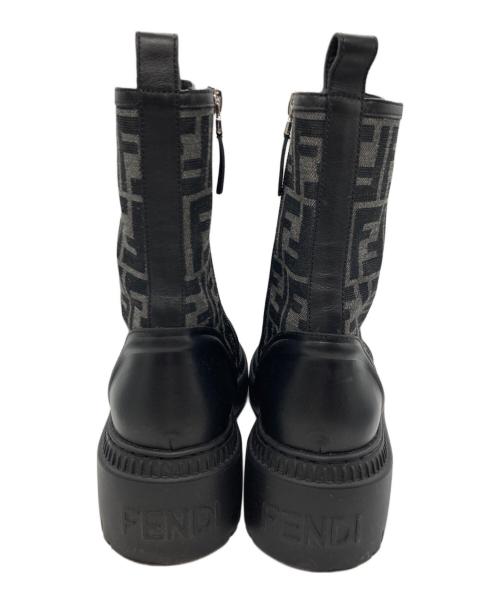 FENDI（フェンディ）FENDI (フェンディ) Domino Combat Boots ブラック サイズ:38の古着・服飾アイテム