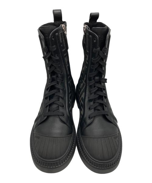 FENDI（フェンディ）FENDI (フェンディ) Domino Combat Boots ブラック サイズ:38の古着・服飾アイテム