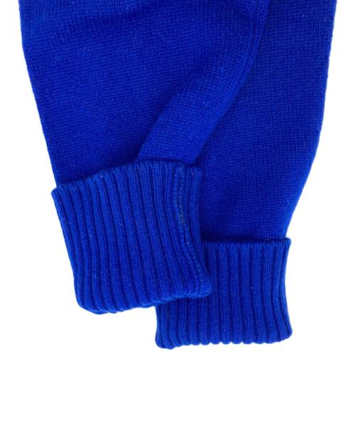 CHANEL（シャネル）CHANEL (シャネル) ココマーク ターンロックボタン ニットカーディガン ブルー サイズ:40の古着・服飾アイテム