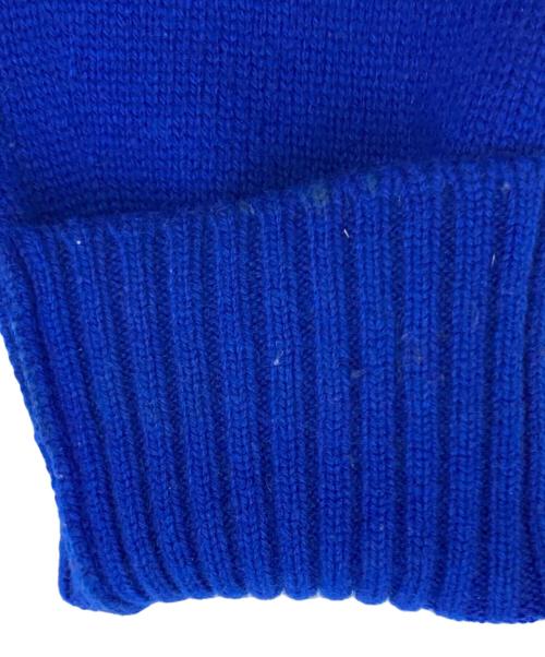 CHANEL（シャネル）CHANEL (シャネル) ココマーク ターンロックボタン ニットカーディガン ブルー サイズ:40の古着・服飾アイテム