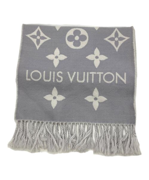 LOUIS VUITTON（ルイ ヴィトン）LOUIS VUITTON (ルイ ヴィトン) マフラー・LV エセンシャル グレーの古着・服飾アイテム