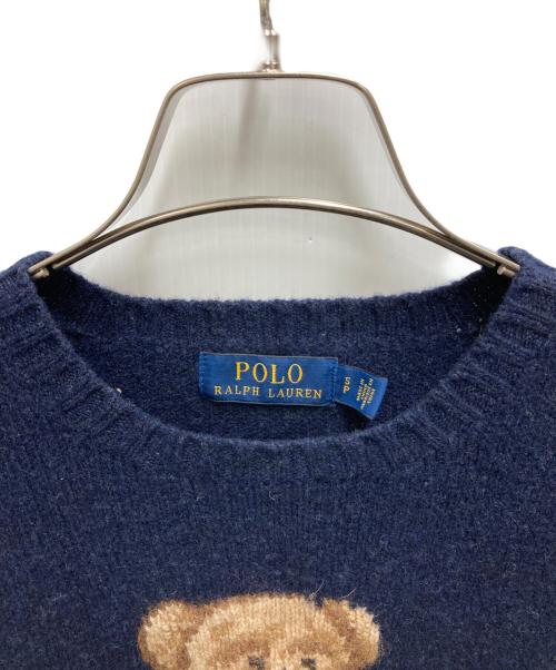 POLO RALPH LAUREN（ポロ・ラルフローレン）POLO RALPH LAUREN (ポロ・ラルフローレン) ポロベアニット ネイビー サイズ:SPの古着・服飾アイテム