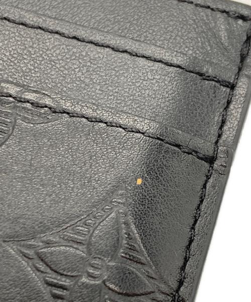 LOUIS VUITTON（ルイ ヴィトン）LOUIS VUITTON (ルイ ヴィトン) LOUIS VUITTON モノグラム・シャドウ ポルト・カルト・ダブル カードケース ブラックの古着・服飾アイテム