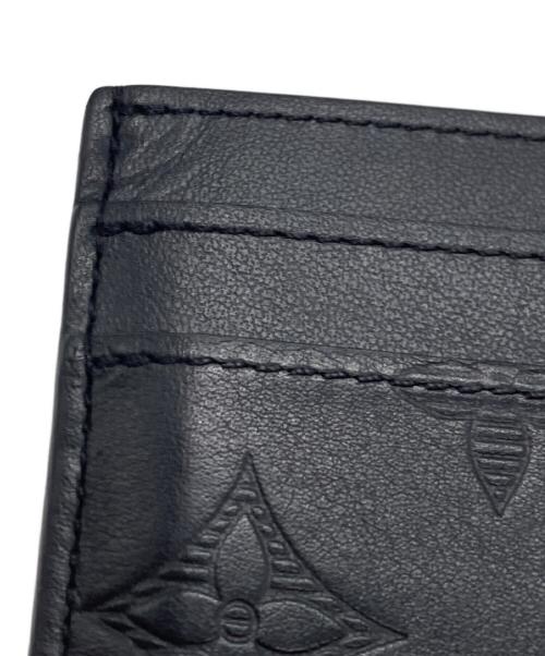 LOUIS VUITTON（ルイ ヴィトン）LOUIS VUITTON (ルイ ヴィトン) LOUIS VUITTON モノグラム・シャドウ ポルト・カルト・ダブル カードケース ブラックの古着・服飾アイテム