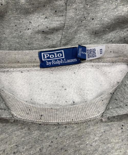 POLO RALPH LAUREN（ポロ・ラルフローレン）POLO RALPH LAUREN (ポロ・ラルフローレン) ポロベア後付けパーカー グレー サイズ:Mの古着・服飾アイテム