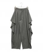 cygneシーニュ）の古着「サイドフレアパンツ Ron」｜グレー