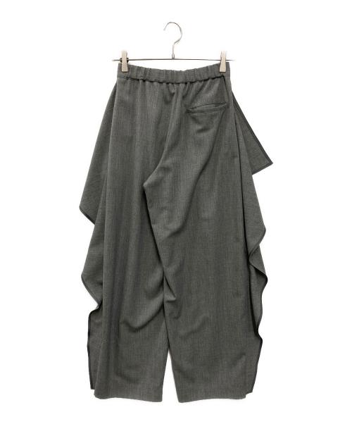 cygne（シーニュ）cygne (シーニュ) サイドフレアパンツ Ron グレー サイズ:S 未使用品の古着・服飾アイテム