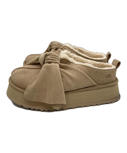 UGG（アグ）UGG (アグ) Platform Slip-On Bow ベージュ サイズ:24㎝の古着・服飾アイテム