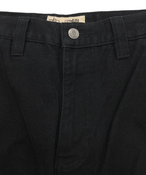stussy（ステューシー）stussy (ステューシー) Work Pant Canvas ブラック サイズ:W30の古着・服飾アイテム