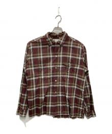 TOWN CRAFT（タウンクラフト）の古着「コットンチェックシャツ」｜ブラウン