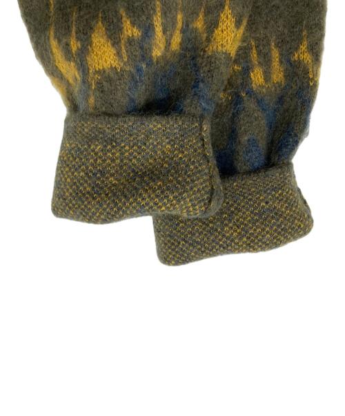 SUPREME（シュプリーム）Supreme (シュプリーム) Abstract Stripe Cardigan カーキ サイズ:Mの古着・服飾アイテム