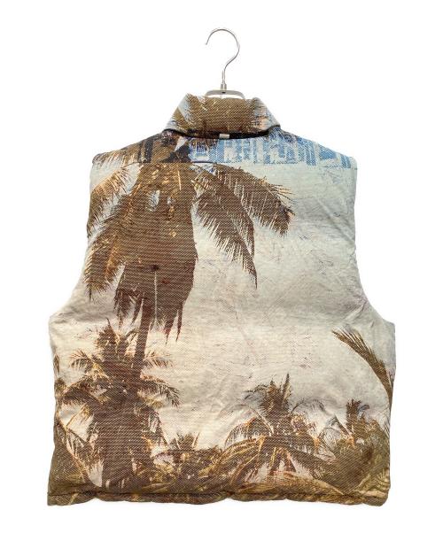 stussy（ステューシー）stussy (ステューシー) Peter Sutherland リバーシブルダウンベスト ベージュ×ブルー サイズ:Sの古着・服飾アイテム