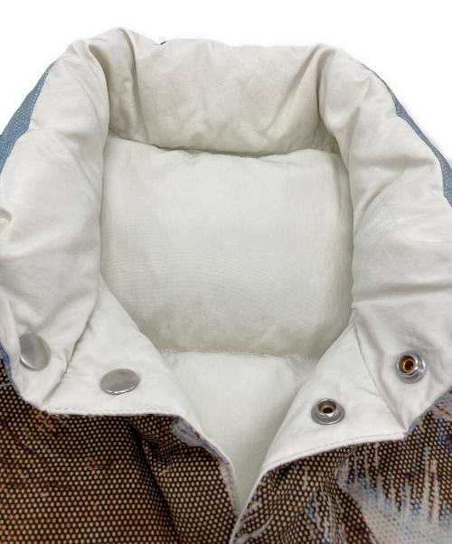 stussy（ステューシー）stussy (ステューシー) Peter Sutherland リバーシブルダウンベスト ベージュ×ブルー サイズ:Sの古着・服飾アイテム