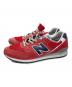 NEW BALANCE (ニューバランス) ローカットスニーカー レッド サイズ:29cm：7000円