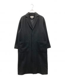 HYKE×UNITED ARROWS（ハイク×ユナイテッドアローズ）の古着「別注 ウールショップコート」｜ブラック