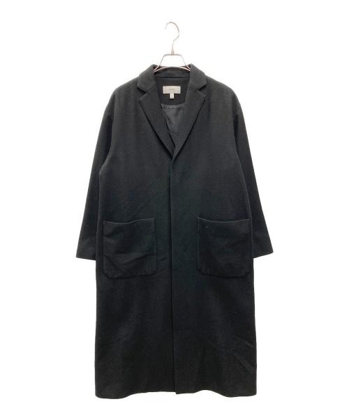 HYKE（ハイク）HYKE (ハイク) UNITED ARROWS (ユナイテッドアローズ) 別注 ウールショップコート ブラック サイズ:2の古着・服飾アイテム