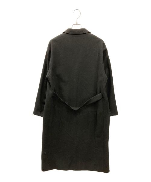 HYKE（ハイク）HYKE (ハイク) UNITED ARROWS (ユナイテッドアローズ) 別注 ウールショップコート ブラック サイズ:2の古着・服飾アイテム