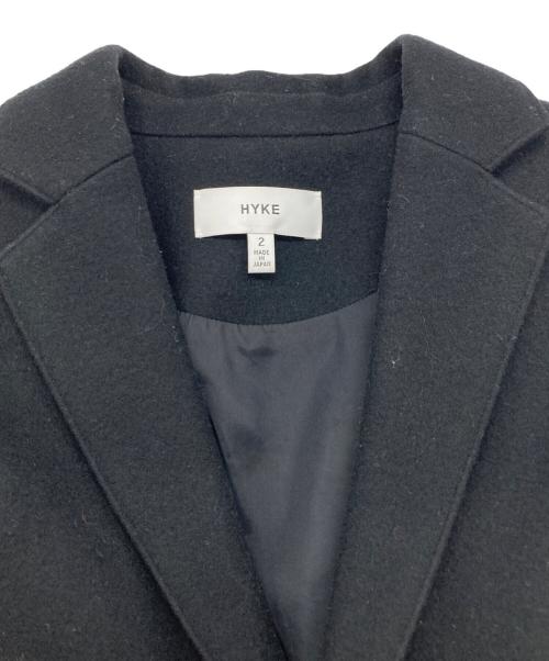 HYKE（ハイク）HYKE (ハイク) UNITED ARROWS (ユナイテッドアローズ) 別注 ウールショップコート ブラック サイズ:2の古着・服飾アイテム