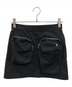 SORINソリン）の古着「Twill Big Pockets Mini Skirt」｜ブラック