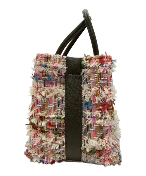 A.D.M.J.（エーディーエムジェイ）A.D.M.J. (エーディーエムジェイ) ファンシーツイードトートM マルチカラーの古着・服飾アイテム