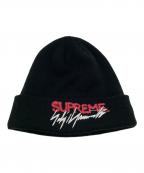 SUPREME×YOHJI YAMAMOTO×New Eraシュプリーム×ヨウジヤマモト×ニューエラ）の古着「Supreme× YOHJI YAMAMOTO× New Era Beanie」｜ブラック