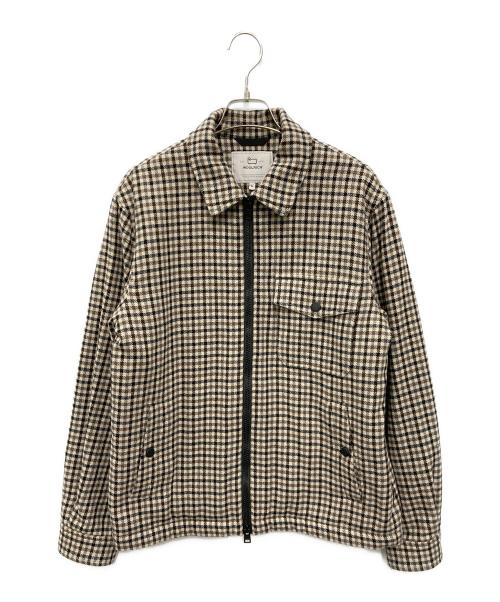 WOOLRICH（ウールリッチ）WOOLRICH (ウールリッチ) ガンクラブチェックジャケット ベージュ サイズ:Mの古着・服飾アイテム