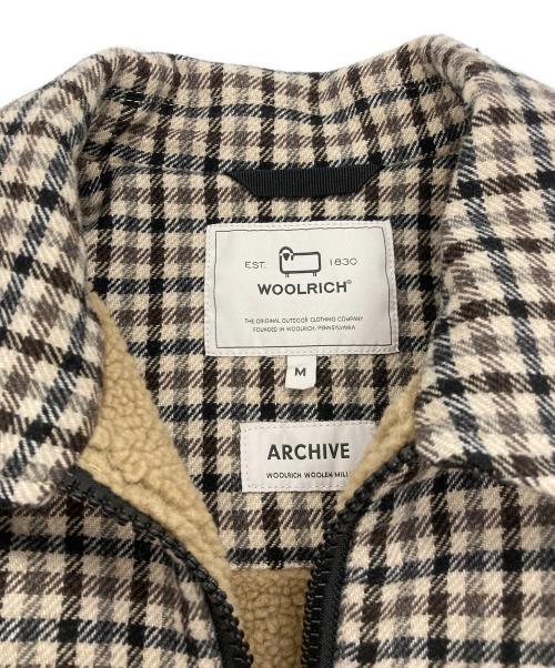 WOOLRICH（ウールリッチ）WOOLRICH (ウールリッチ) ガンクラブチェックジャケット ベージュ サイズ:Mの古着・服飾アイテム