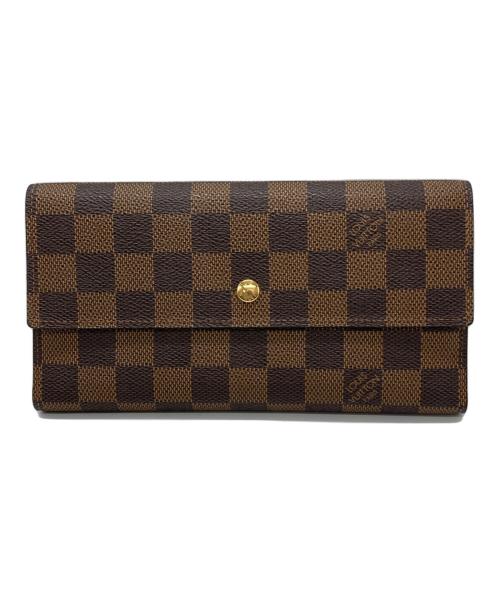 LOUIS VUITTON（ルイ ヴィトン）LOUIS VUITTON (ルイ ヴィトン) 長財布　ポルトフォイユ・インターナショナル ブラウンの古着・服飾アイテム