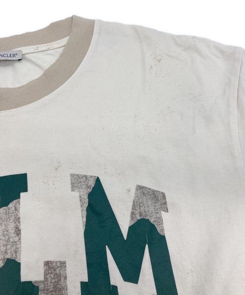 MONCLER GENIUS（モンクレール ジーニアス）MONCLER GENIUS (モンクレール ジーニアス) Palm Angels (パーム エンジェルス) SS T-SHIRT アイボリー サイズ:Lの古着・服飾アイテム