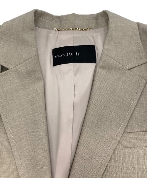 NOLLEY'S sophi（ノーリーズソフィー）NOLLEY'S sophi (ノーリーズソフィー) ウォッシャブル トロオーバージャケット ベージュ サイズ:Sの古着・服飾アイテム