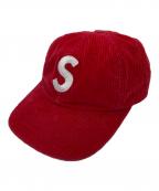 SUPREMEシュプリーム）の古着「Corduroy S Logo 6 Panel」｜レッド