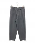 ATONエイトン）の古着「ウールタックパンツ」｜グレー