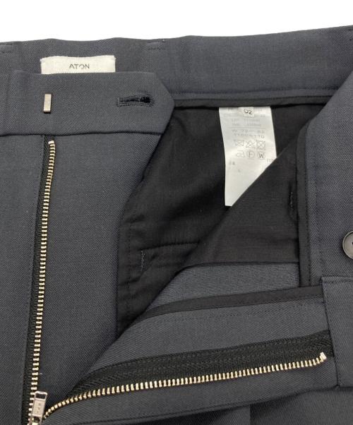 ATON（エイトン）ATON (エイトン) ウールタックパンツ グレー サイズ:02の古着・服飾アイテム