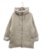 DUNOデュノ）の古着「ウールナイロンカシミヤ切替ダウンコート」｜ベージュ